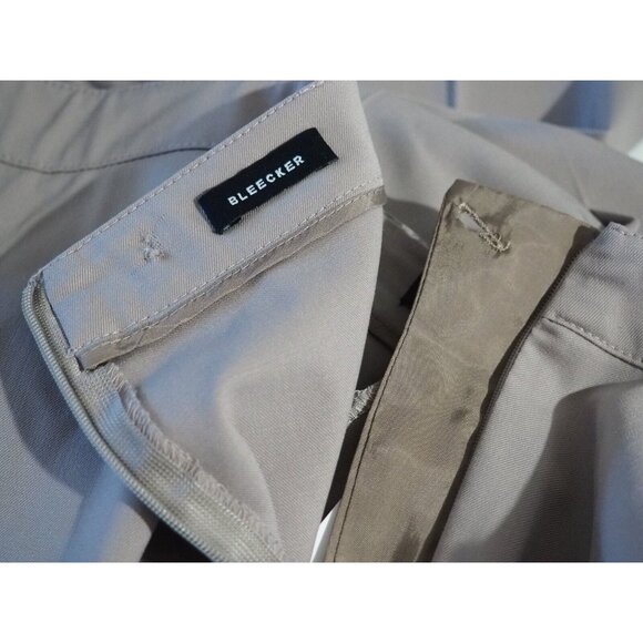 Lafayette 148 New York Gray Bleecker Wool Blend Wide Leg Dress Pants, US Sz 10 - Picture 8 of 10